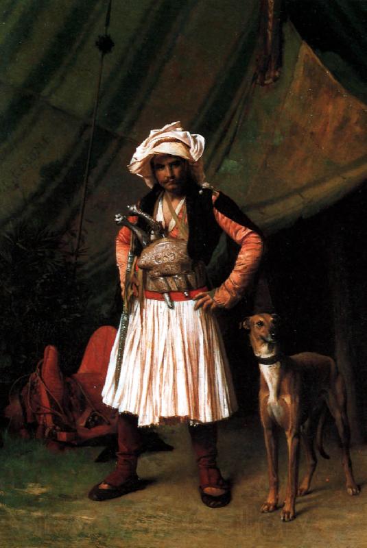 Jean Leon Gerome Bashi-Bazouk and his Dog Norge oil painting art